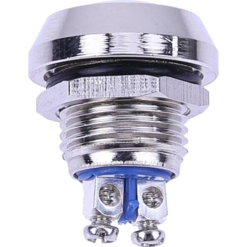 Waterproof Car Push Button Metal Boat Horn Momentary Stainless Steel Starter Switch 12mm Auto Accessories Engine Power Starter