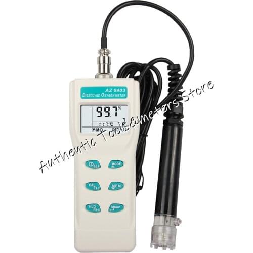 High-precision AZ8403 dissolved oxygen analyzer 0 ~ 19.99; DO accuracy: +/- 1.5% F.S; Resolution: 0.01