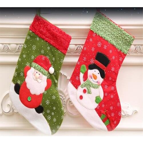 1pcs Christmas gift bag of Santa Claus, Christmas decoration Christmas stockings gift
