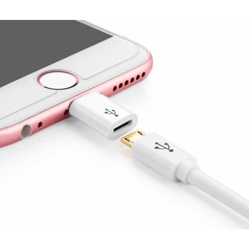 3PCS Micro Usb To Lightning Adapter Charging Cable for IPhone XS Max XR X 10 8 7 6 6S Plus 5 Microusb To 8 Pin Charger Converter