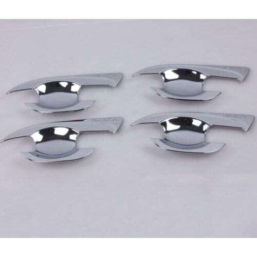 Door Handle Bowl Covers for Nissan Navara NP300 2015 2016 ABS Chrome Decoration Car Styling Sticker Accessories 4 Pcs