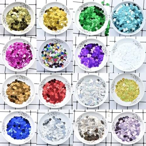600Pcs/Pack 8mm Flat Round Craft Sequins Paillettes Robe Paillette et Sequin Femme Sewing Accessories DIY Dress Lentejuelas