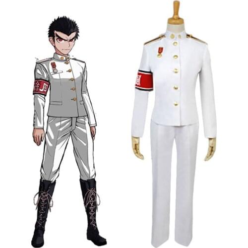 Anime Super Danganronpa Makoto Naegi Cosplay Coat Pants Full Sets Halloween Dangan Ronpa 2 Makoto Naegi Wigs For Women and Mens