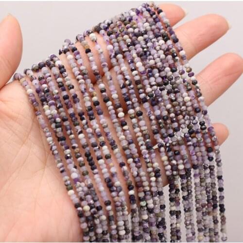 New Style Natural Stone Bead Section Charoite Stone Small Beads For DIY Jewelry Making Necklace Bracelet Earrings Accessory