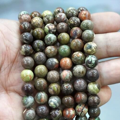 Natural Stone Flower Agates Beads for Jewelry Making Loose Spacer Beads DIY Bracelet Necklace Earrings 15'' 4/6/8/10/12mm