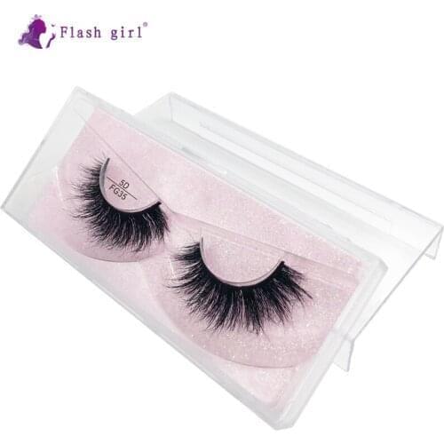 Flash Girl 5D Real Mink Eyelashes FG05-FG95 Handmade Natural Long False Eyelashes Fake Eyelash Extensions Makeup Tool
