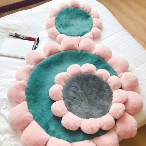 Fleece Flower Pet Mat Princess Dog Beds Kids Blanket Dogs Small Girl Winter Warm Sleeping House Puppies Animal Sofa Protector