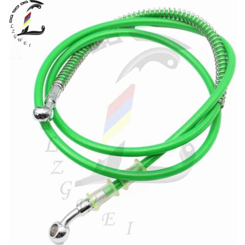 Motorcycle Steel Hydraulic Reinforce Brake Line For Kawasaki KLX250 KLX300 KLX 250 300 Clutch Oil Hose Braided Green