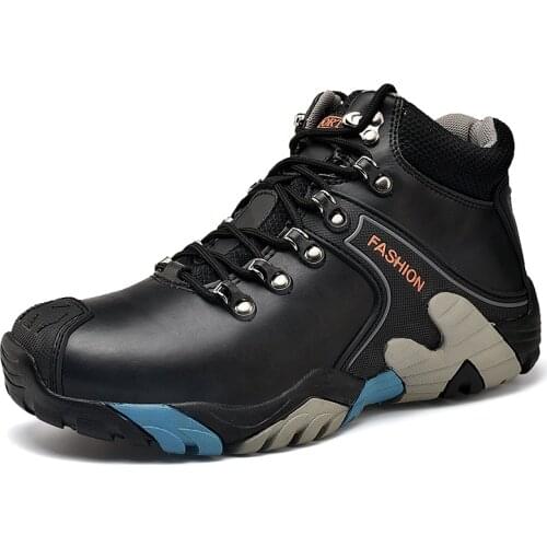 Grand Attack Mens Fluorescen Ankle Warm Boots Hiking Fishing Hunting Boot Outdoor Walking Work Hiking Boots Ankle Shoe Big Size