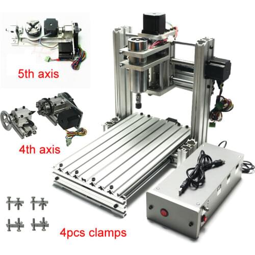 CNC router engraver machine 3020 3axis 4axis 5axis aluminum alloy frame ball screw and limited swith Mach3 control for drillinng