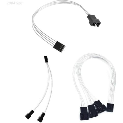 PC Fan PWM Splitter 4pin Adapter Cable 1 to1 2 3 Computer CPU Fan Extension Line