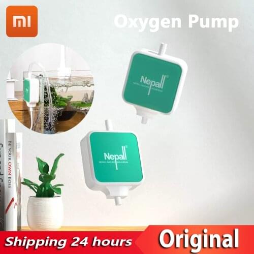 YOUPIN Nepall Mini Oxygen Pump 1.5W Energy Saving Mute Air Compressor for Home Small Medium-sized Fish Tank with Bubble Stone