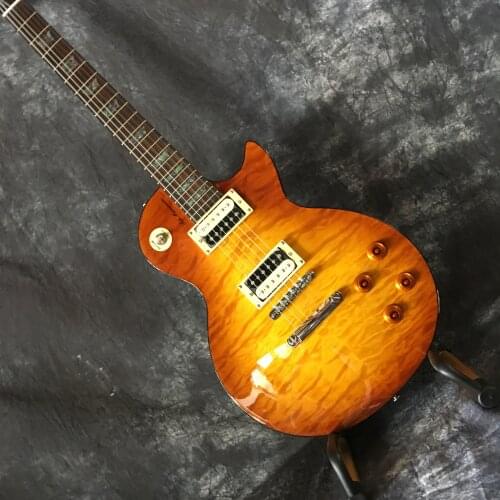 Best selling guitar mahogany wood and neck with qulited maple top electric guitar free shipping