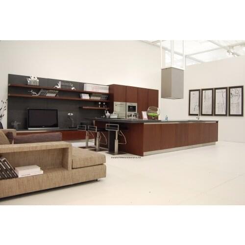 Melamine/mfc kitchen cabinets(LH-ME051)