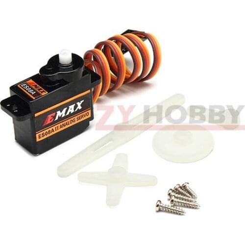 1pc EMAX ES08A II Mini Plastic Gear Analog Servo High Efficiency Big Stall Torque