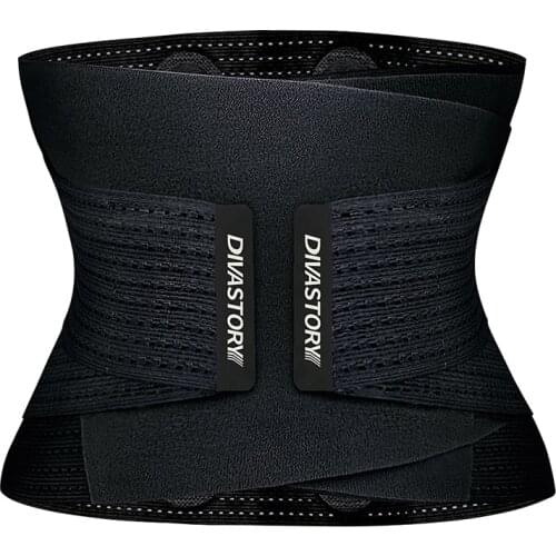 Burvogue Fitness Belt Power Thermo Body Shaper Neoprene Sweat Sauna Waist Trainer Trimmer Corset Waist Cincher Workout Shapewear