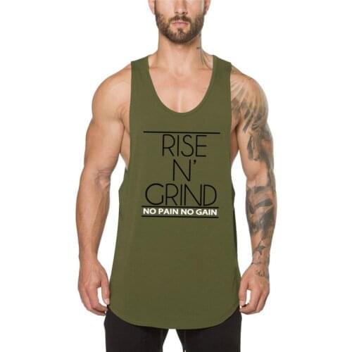 New Brand Gym Clothing Fitness Mens Tank Top Workout Cotton Bodybuilding Musculation Singlets Vest Muscle Sport Sleeveless Shirt