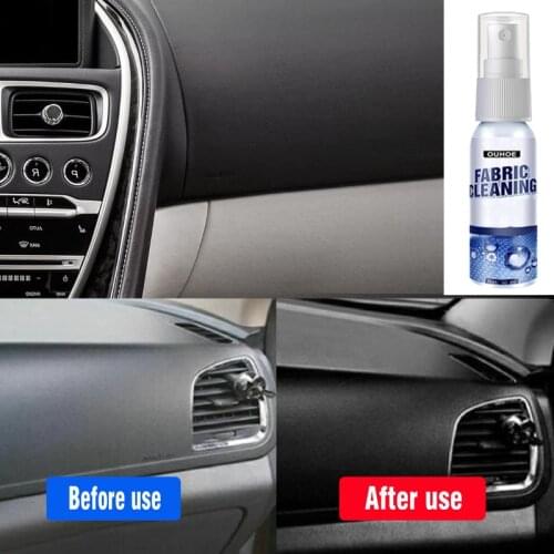 New 30ml Car Interior Cleaning Agent Leather Seats Ceiling Flannel Woven Fabric Water-free Cleaning Agent Car Wash & Maintenance