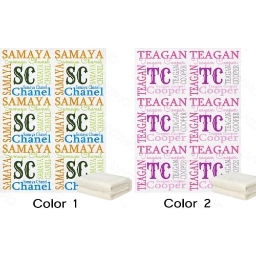 LVYZIHO Personalized Name Personalized Blanket Gift For Baby- 30x40 /48x60/60x80 Inches - Fleece Blanket