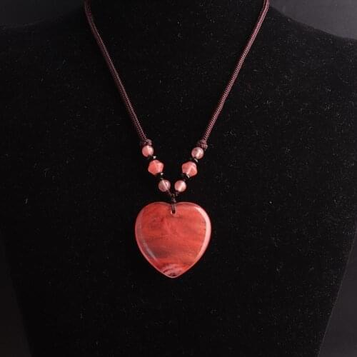 3pcs Hand Knotter String stone necklace quartz Natural Stone Beads Energy Women Necklace Women jewelry choker heart wholesale