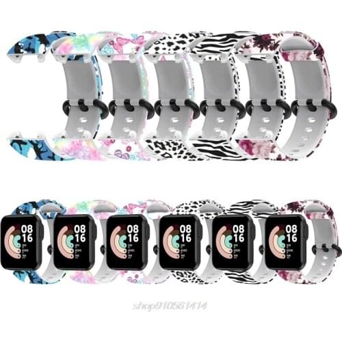 For Mi Watch Lite Strap Silicone Replacement Sport Band Printed Bracelet For Redmi Watch Wrist Band Wrist Strap A28 21 Dropship