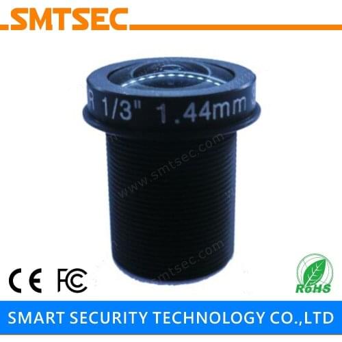SMTSEC SL-RY144F25IR HD 3.0MP Megapixels 1/3" F2.5 Lens M12X0.5 1.44mm Fisheye Lens Wide Angle CCTV Lens For Security Camera