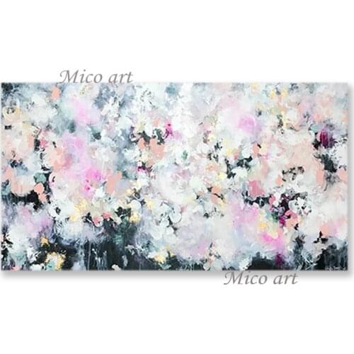 Modern Art Painting Abstract Colors Flowers Oil Painting No Frame Wall Hangings Decorative Picture Canvas Dropshipping Artwork