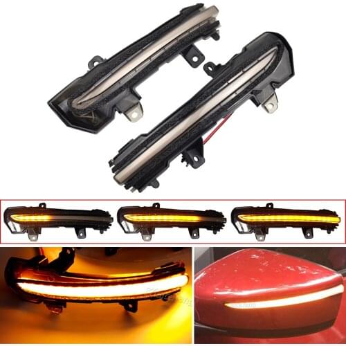 LED Turn Signal Light Dynamic Blinker Sequential Indicator For Nissan Kicks P15 Note E12 Bluebird Lannia Sylphy 2015 2016 2017