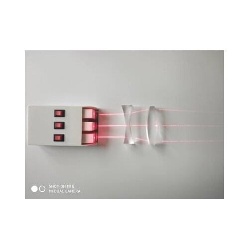 Three-wire laser source with Double concavo-convex lens Three-way semiconductor parallel light source free shipping