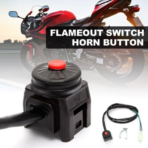Universal 7/8'' 22mm Motorcycle Handlebar Kill Stop Switch Button E-Bike Motorbike Dirt Pit Bikes