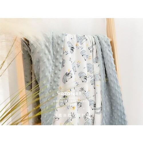 Yazan Soft Breathable New cotton Cartoon Baby Blanket Beanie Kids Quilt Peas Blanket For Pram Baby Carriage Stroller Covers