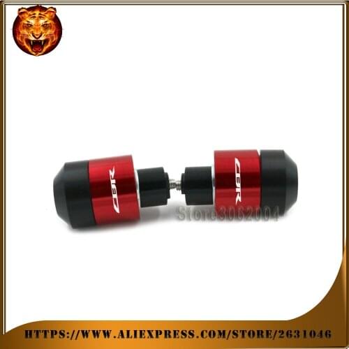Motorcycle Hand End Grip Ends Bar Handlebar Caps Plugs Grips FOR HONDA CBR600 F4I CBR600RR CBR650F CBR900RR CBR1000RR CBR logo