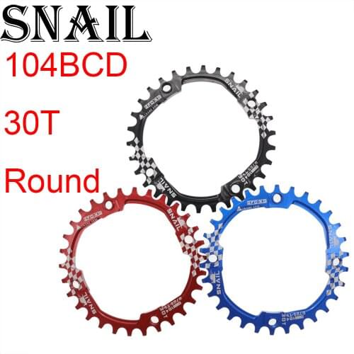 Chainring 104 BCD 30T Round MTB Mountain Bike Bicycle chain wheel Ultralight Tooth plate 104bcd