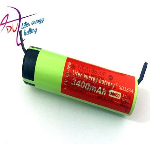 1pcs/lot 100% New Original NCR18650 3.7V 3400MAH Li-ion rechargeable battery for tablet pc 7-9 inch Diy Nickel Sheet Batteries