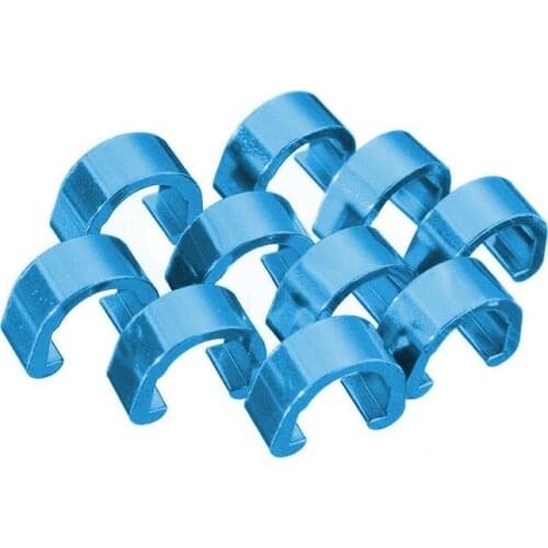 10pcs Aluminum Alloy MTB Bike C-Type Buckle Road Bike Cable U Buckle Organizer Oil Tube Guide Shifter Tool Bike Accessories