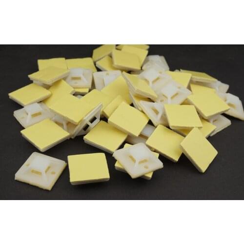 100PCS/Lot Wire Cable Clip Fixed Fixing Mount with Adhesive Tape