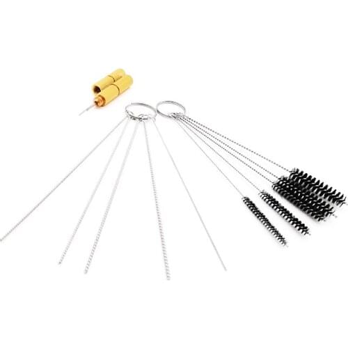 11pcs x Motorcycle Carb Tool Jet Nozzle wire Terminal Plug Cleaning Needle Brush Kit