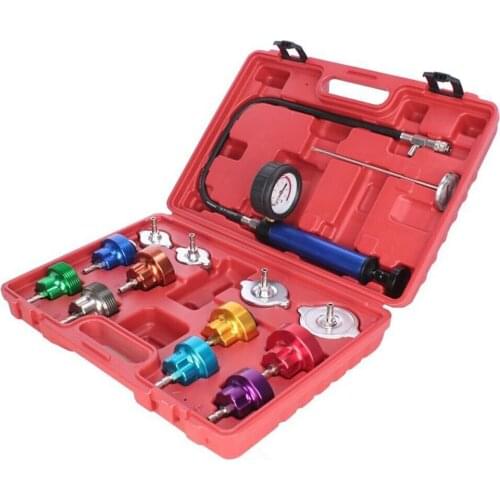 14PC water tank leak detector car Pressure Detection cooling system Pressure Gauge water tank detection tool