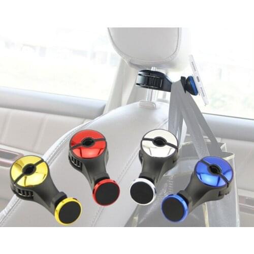 50pcs Magnetic Phone Holder Stands Universal Car Headrest Mount Car Seat Back Holder For Phone Car Coat Hanger Bracket