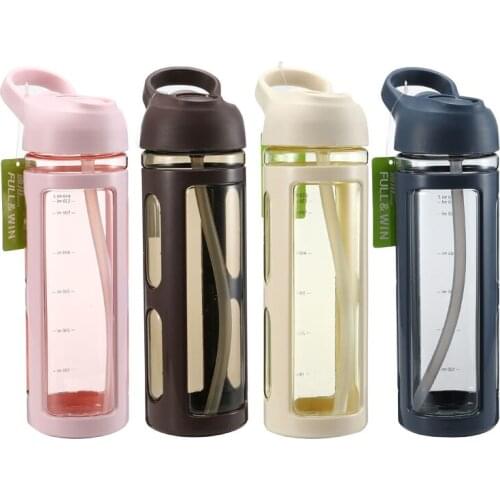 650ML Opens Straw Type Outdoor Sports Water Bottle Portable Leak-proof Environmental Protection and Easy to Carry