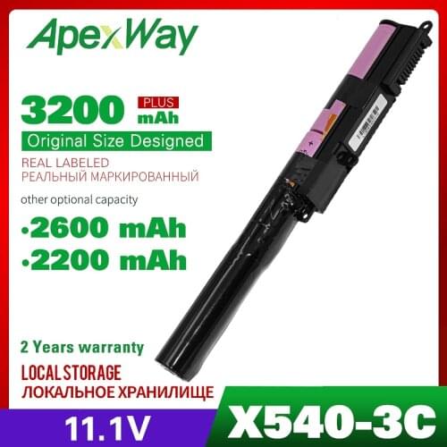 Apexway A31N1519 Laptop Battery for Asus X540 X540L X540LA X540LJ X540LJ X540SA X540SC X540YA A540 A540LA F540 R540S R540SA