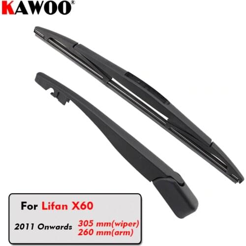 KAWOO Car Rear Wiper Blades Back Window Wipers Arm For Lifan X60 Hatchback (2011 Onwards) 305mm Auto Windscreen Blade Styling