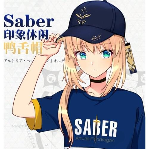 Anime Fate/Grand Order Saber Men Women hat Baseball Cap Casual Snapback Cap Jeanne d'Arc Cap Travel hat Sunhat Gifts Cosplay