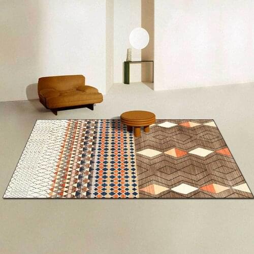 Bohemian Vintage Carpets for Living Room Bedroom Area Rugs Persian Style Rectangle Area Rugs Non-Slip Parlor Sofa Rectangle Mats