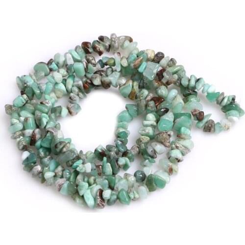 3-5x6-8mm Green Opal Beads Natural Freeform Chips Stone Beads For Jewelry Making Beads Bracelet For Women 32'' DIY Beads Trinket