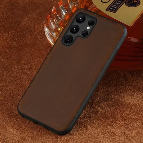 LANGSIDI Genuine Leather Cover Case For Samsung Galaxy S21 Ultra S20 FE S9 S10 LITE S21 Plus Note 20 10 A51 A71 A52 A72 A50 M31