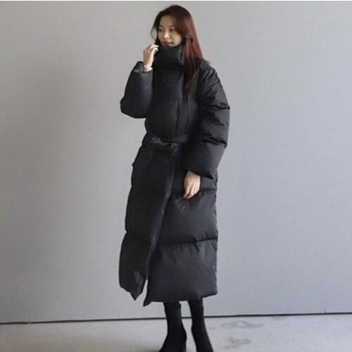 Hooded Long Parka Women 2020 New Elegant Thick Warm Winter Coat Female Ladies Down Jacket Korean Cotton Padded Outwear Plus Size