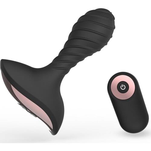 EQV Male Prostata Massage Remote Control Vibrator Silicone Wireless Prostate Waterproof Butt Plug Anal Vibrator Sex Toys For Men