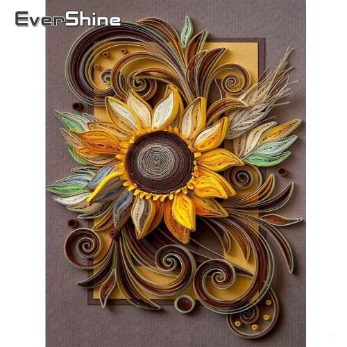 EverShine Sunflowers Diamond Painting Full Drill Square Cross Stitch New Arrivals Diamond Embroidery Handwork Art Home Decor