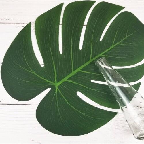 10pcs /lot Artificial Turtle Leaves Fake Plants Decorative Artificial Flowers for Decoration Home Office Wedding Decoration